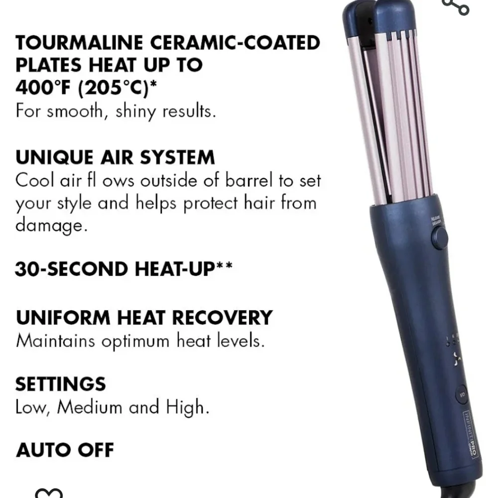 NIB Conair 2 In 1 Cool Air styler for Cascading Waves - Picture 6 of 12